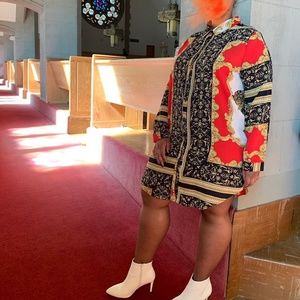 Versace Like Shirt Dress